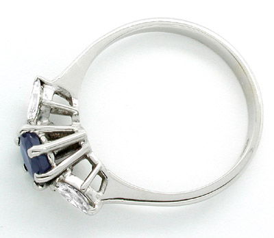 Foto 2 - Neu! Diamant Safir Ring 18K Handarbeit, S7484