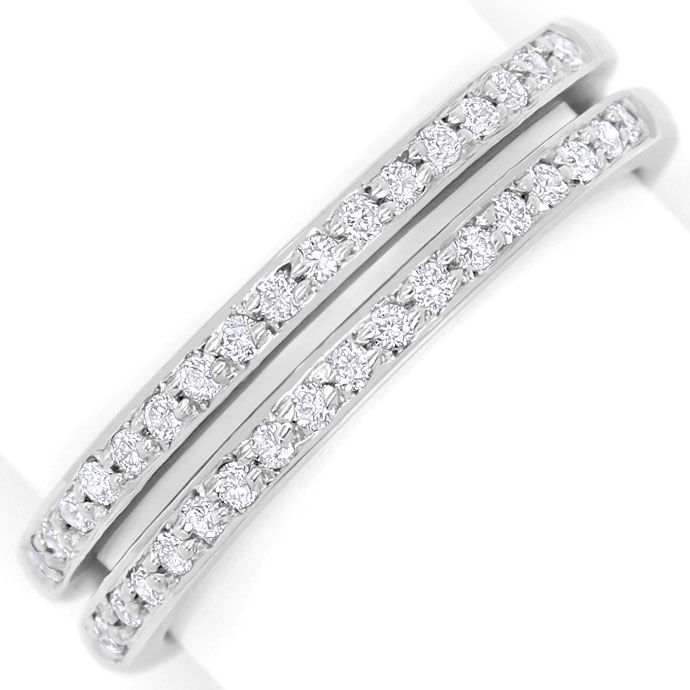 Foto 2 - Diamantring Allianz Ring mit 30 Brillanten in Weißgold, S9503